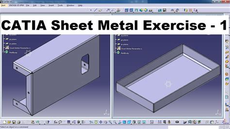 CATIA sheet metal exercises PDF